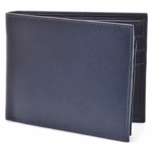 Portofel bleumarin din piele naturală pentru bărbați – Model 11008