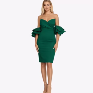 Rochie Scurta “Catinka”, Verde - S