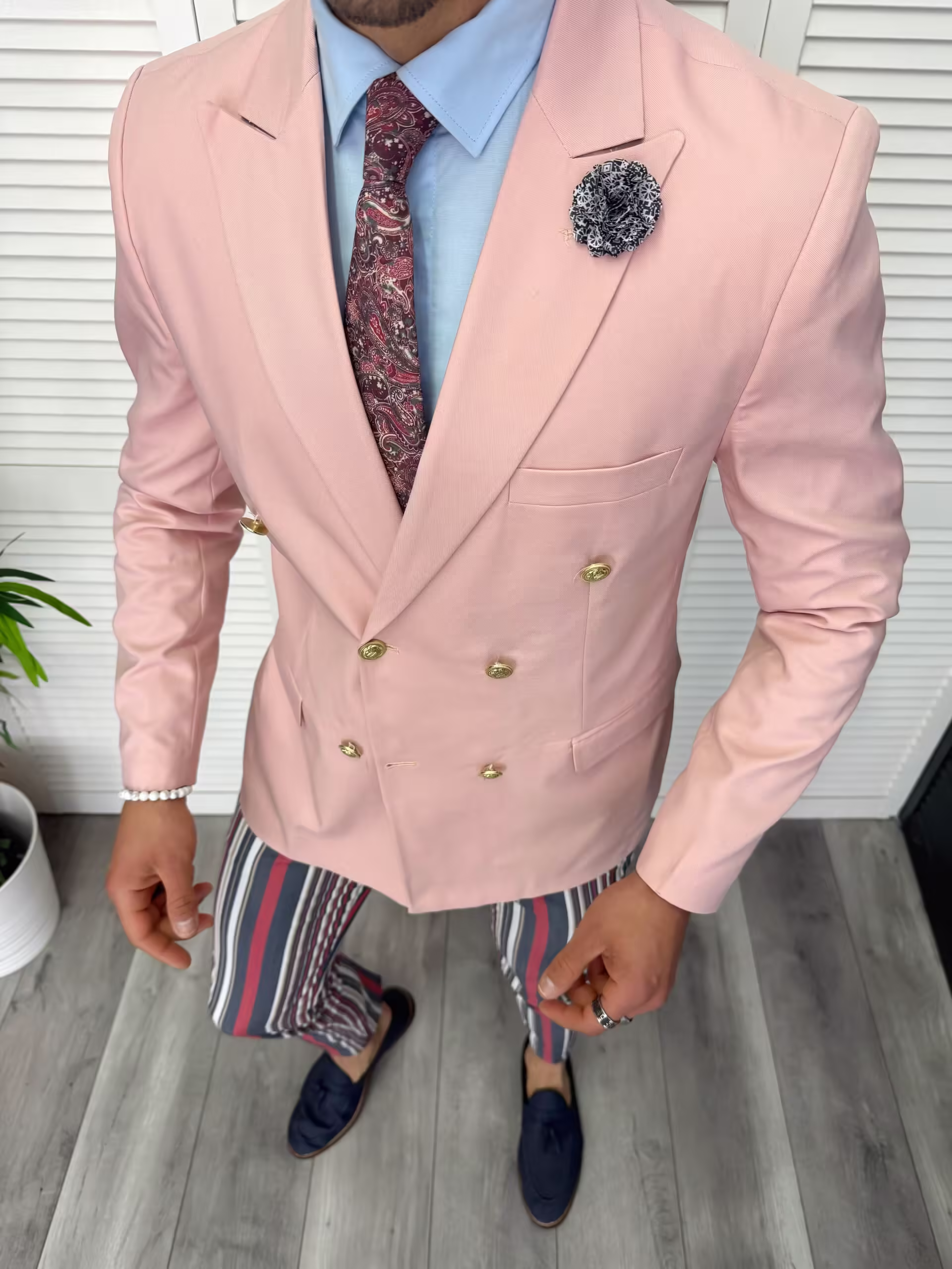 Costum Barbati Smart Casual – Pantaloni, Sacou si Batista 11855