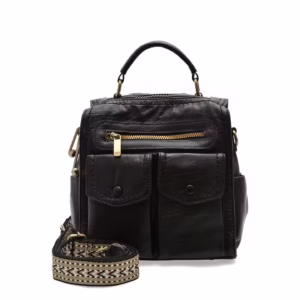 Geanta GRYXX neagra, 7627, din piele ecologica