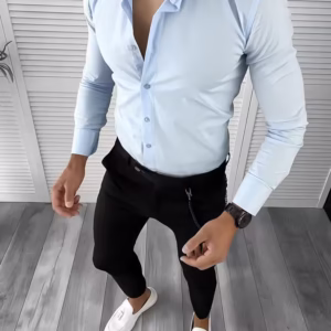 Tinuta Barbati Smart Casual – Pantaloni Eleganti si Camasa Slim Fit