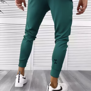 Pantaloni de trening verzi silon conici 12379 14-3