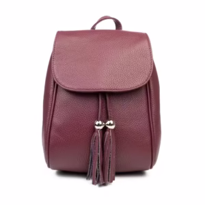 Rucsac damă din piele naturală mov-prună – Eleganță și Funcționalitate