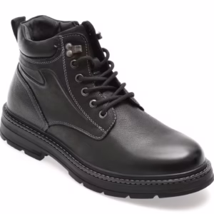 Bocanci OTTER negri din piele naturală pentru bărbați – M75377
