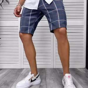 Pantaloni scurti barbati casual cu imprimeu – Colectia Noua