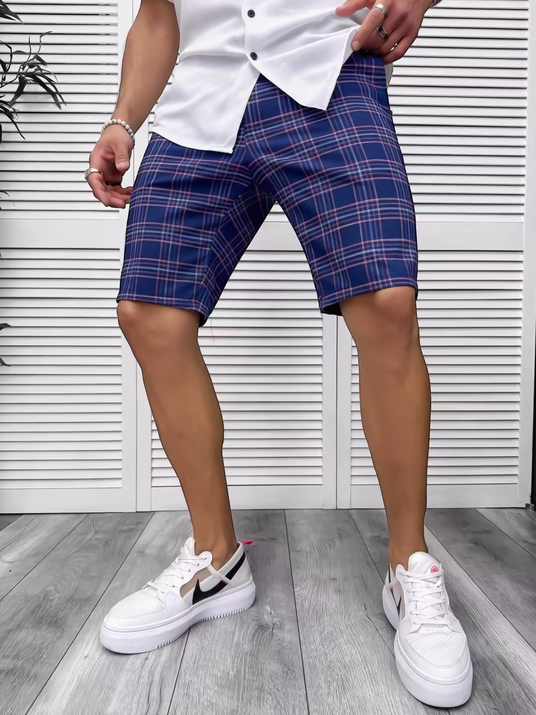 Pantaloni scurti barbati casual cu imprimeu – Colectia Noua