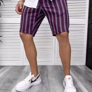Pantaloni scurti barbati casual cu imprimeu – Colectia Noua