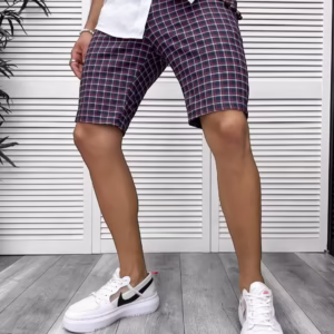 Pantaloni scurti barbati casual cu imprimeu – Colectia Noua