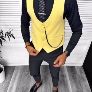 Compleu Elegant pentru Barbati - Vesta si Pantaloni 13306