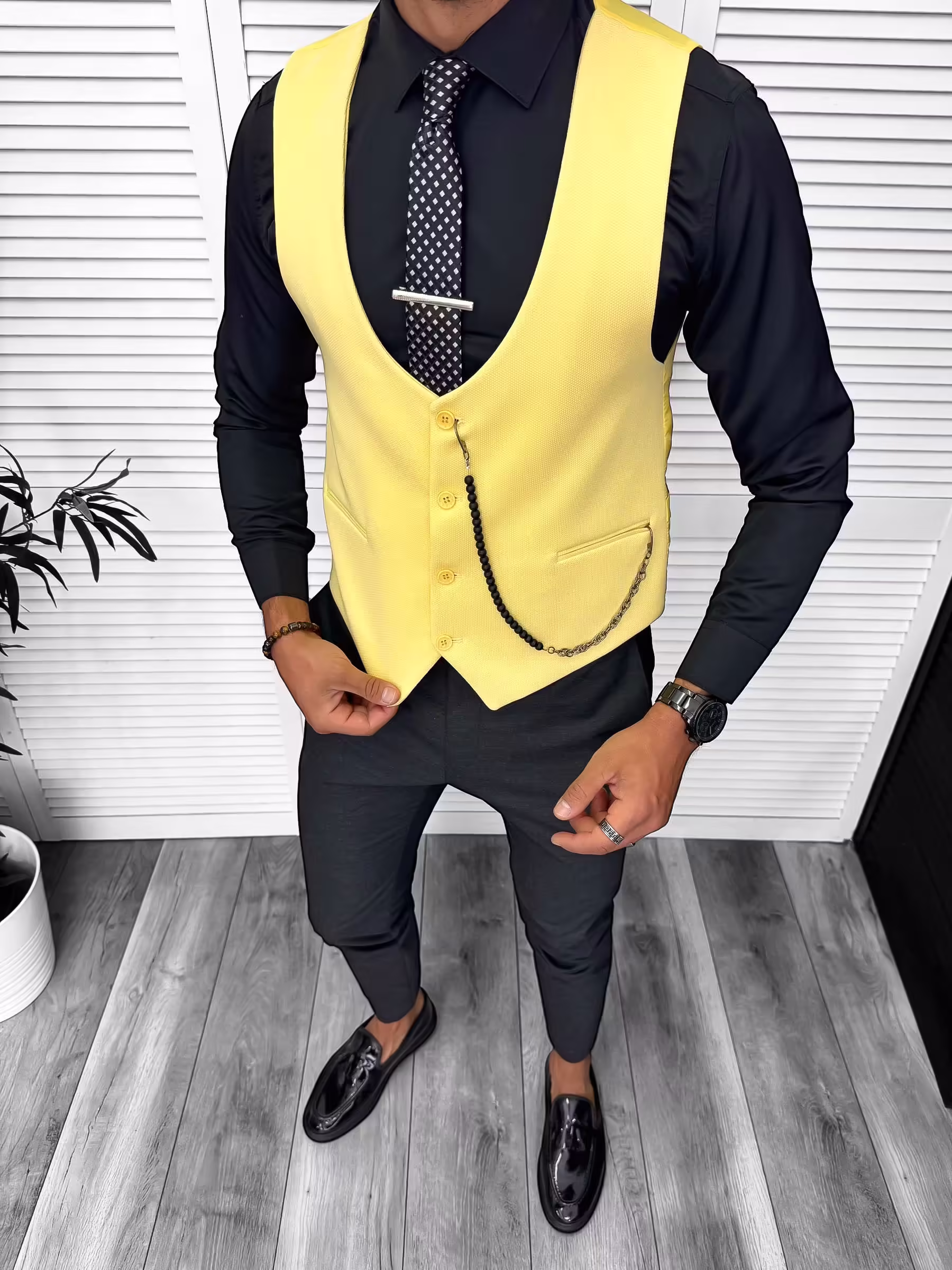 Compleu Elegant pentru Barbati – Vesta si Pantaloni 13306