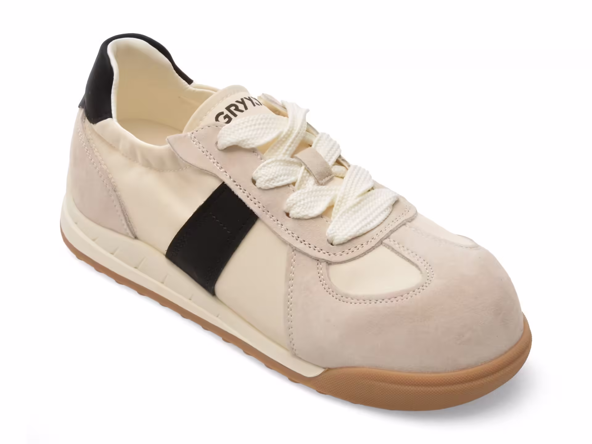 Pantofi sport alb-negru GRYXX pentru femei, model 2679 din material textil