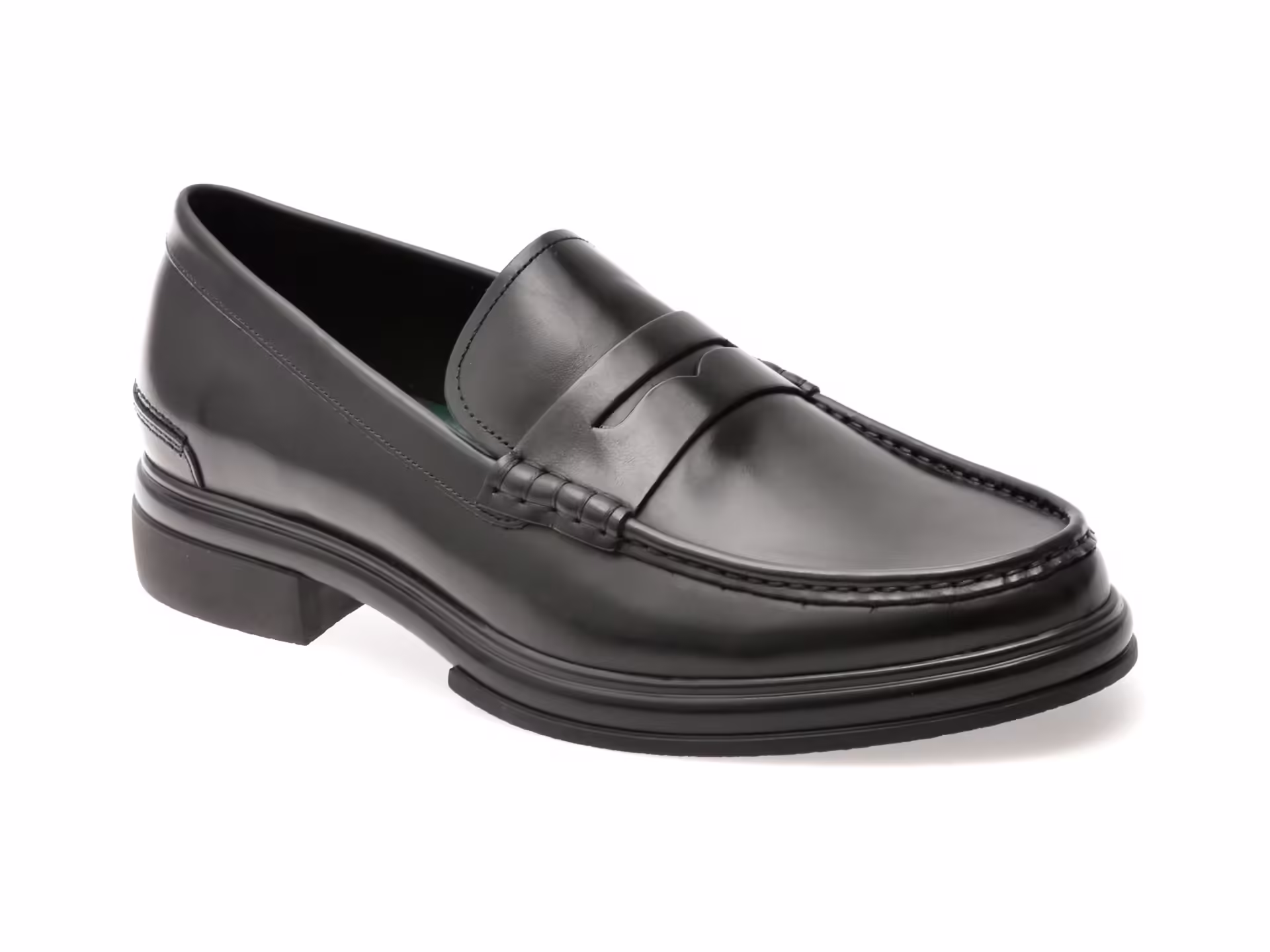 Mocasini ALDO negri TUCKER 001 din piele naturală pentru bărbați