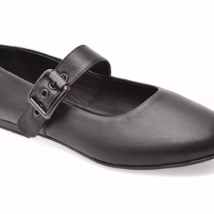 Balerini negri din piele naturală FLAVIA PASSINI - Model 152 pentru femei