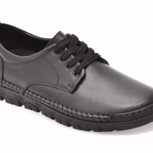 Pantofi barbatesci negri OTTER din piele naturala DD1106