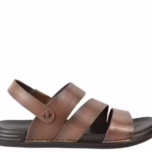 Sandale casual, barbati, MELS 2904, maro, piele naturala