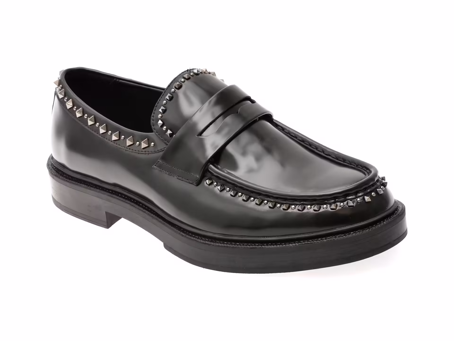 Mocasini ALDO Negri ZOLLO 001 din Piele Naturală pentru Bărbați