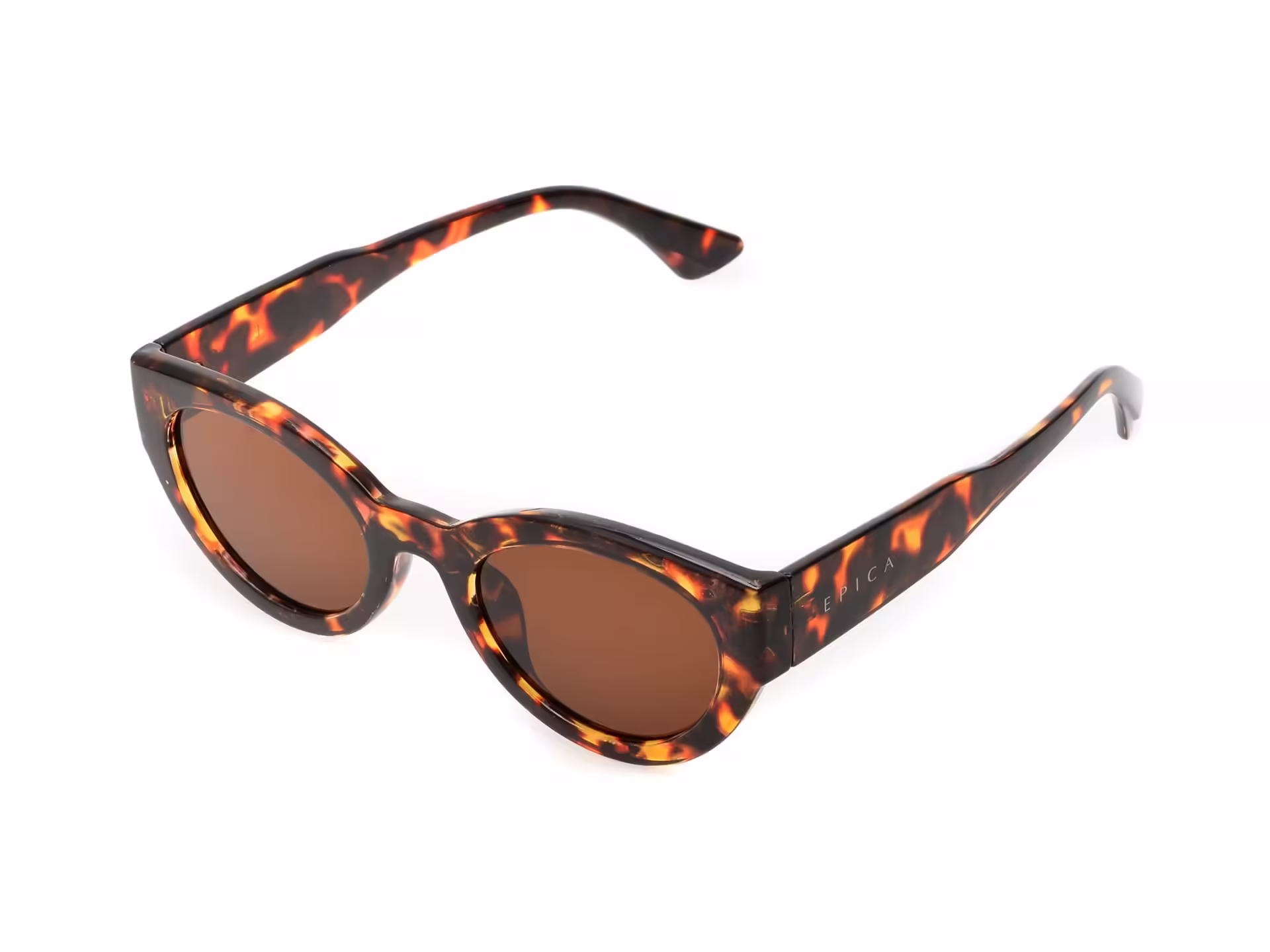 Ochelari de soare EPICA maro din PVC pentru femei