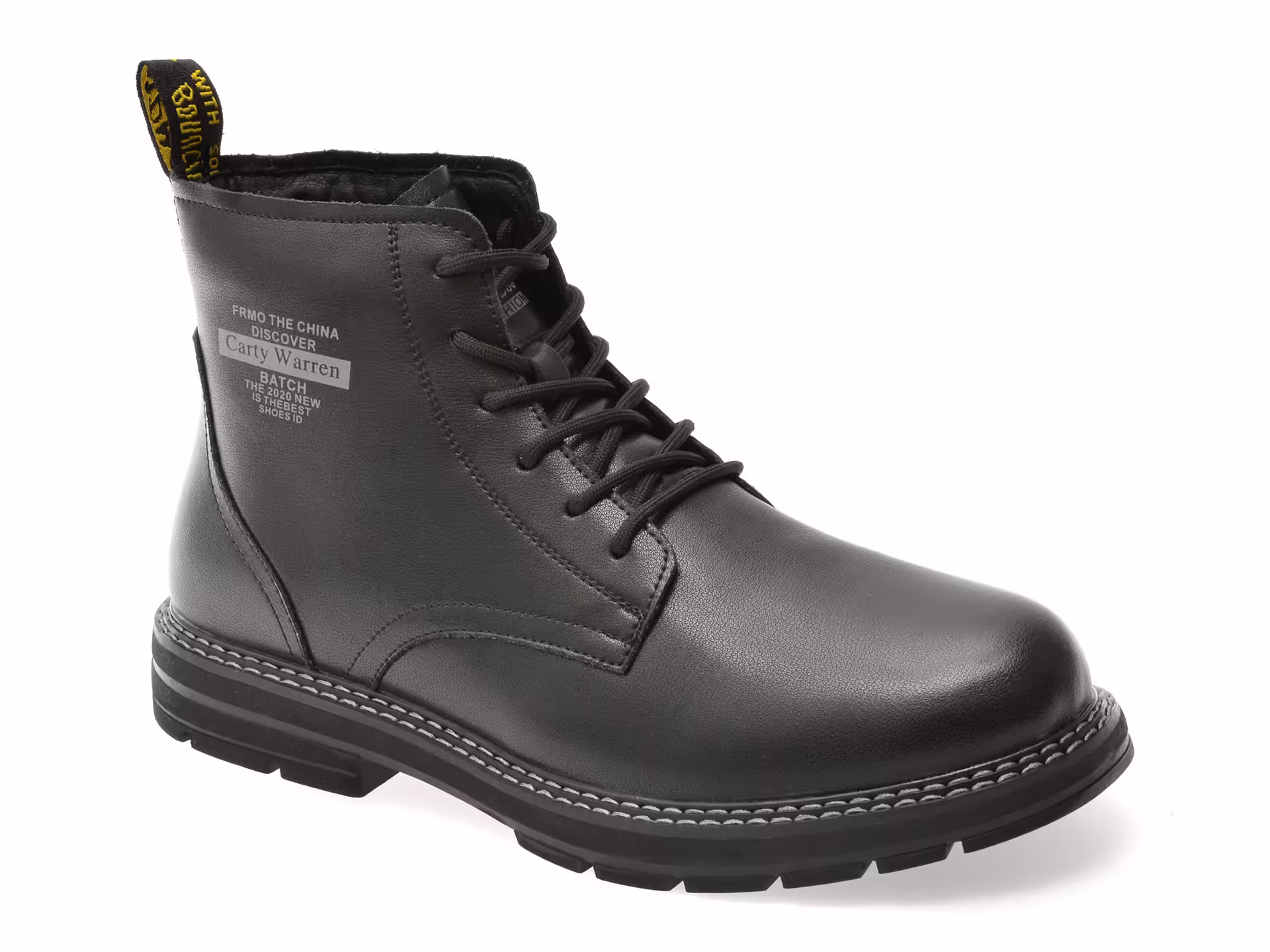 Bocanci BITE THE BULLET Negri din Piele Naturală pentru Bărbați – Model 82739