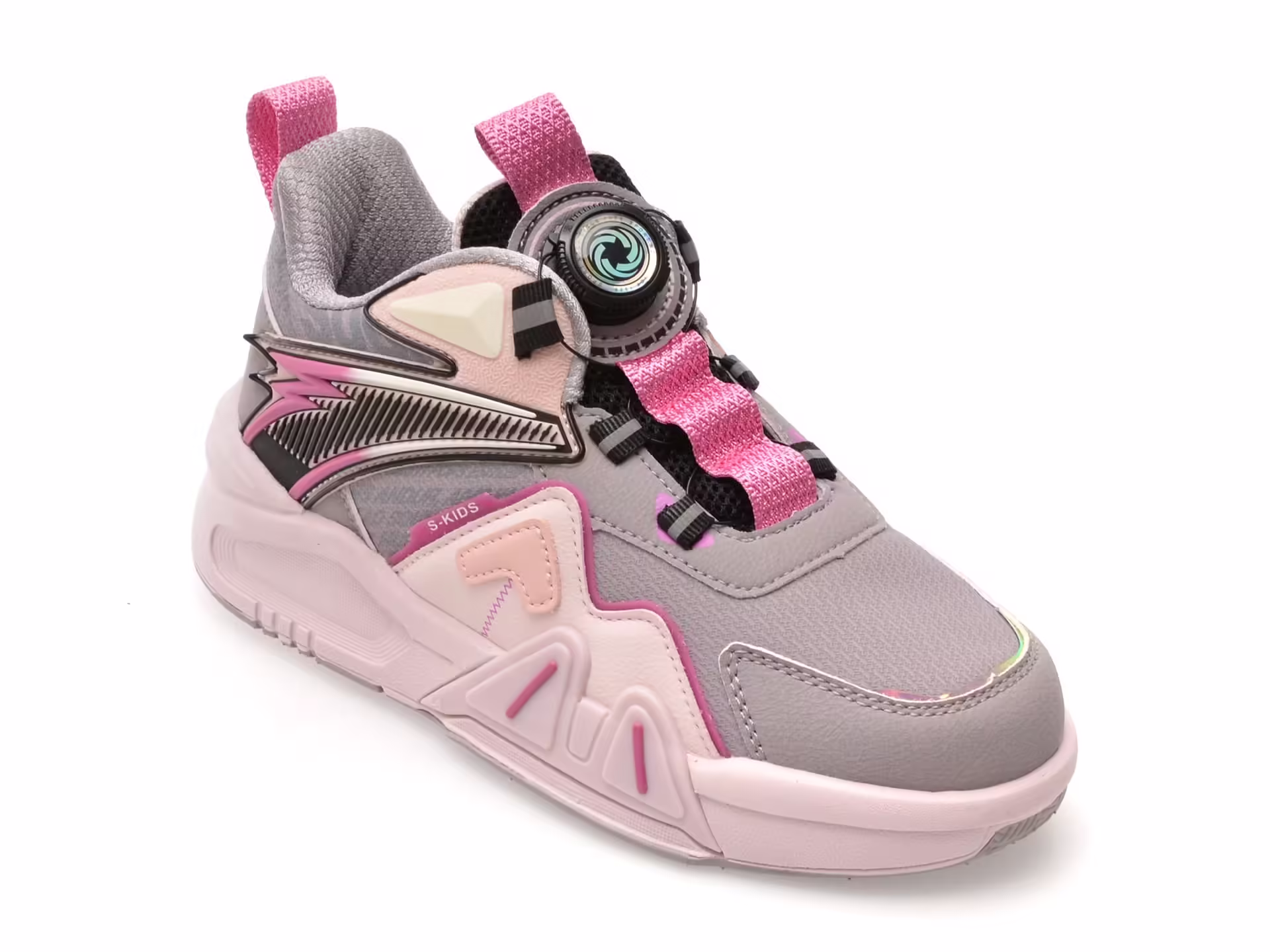 Pantofi sport gri pentru fete SELECTION KIDS, 25828, din piele ecologică
