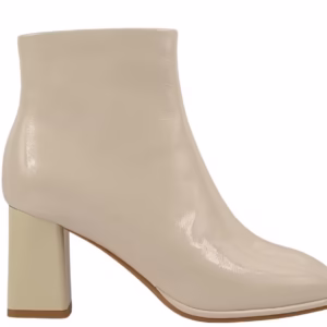 Ghete elegante, dama, FORMAZIONE, 6612-1 crem, piele lacuita, toc