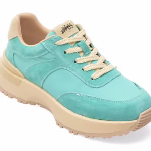 Pantofi Sport Albastri PASS COLLECTION M960012 din Material Textil si Piele Naturala pentru Femei