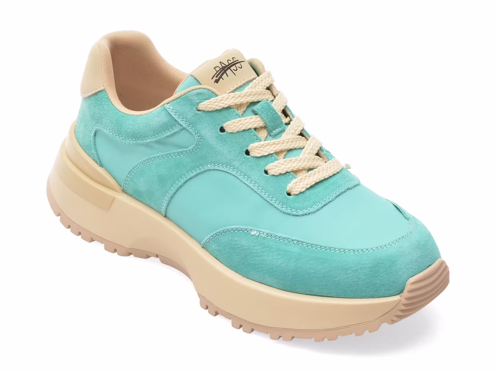 Pantofi Sport Albastri PASS COLLECTION M960012 din Material Textil si Piele Naturala pentru Femei
