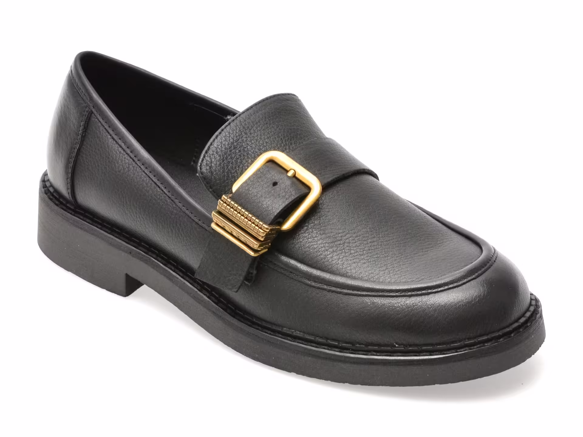 Mocasini ALDO negri KALYA 001 din piele naturală pentru femei