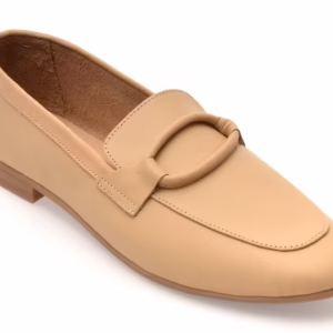 Mocasini FLAVIA PASSINI bej, LT1, din piele naturala