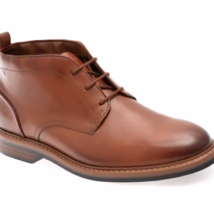 Ghete elegante CLARKS maro, ALDWIN CHUKKA, din piele naturala