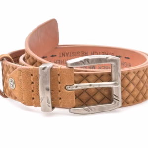 Curea La Galere maro, 4716, din piele intoarsa