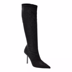 Cizme elegante ALDO negre INNEZ 007 din material textil pentru femei