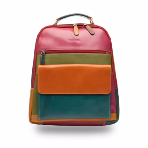 Rucsac damă din piele naturală multicolor Misty - Eleganță și Funcționalitate