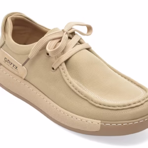 Mocasini Bej GRYXX pentru Bărbați – Model 93662 din Material Textil