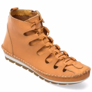 Ghete FLAVIA PASSINI galbene, 2175, din piele naturala