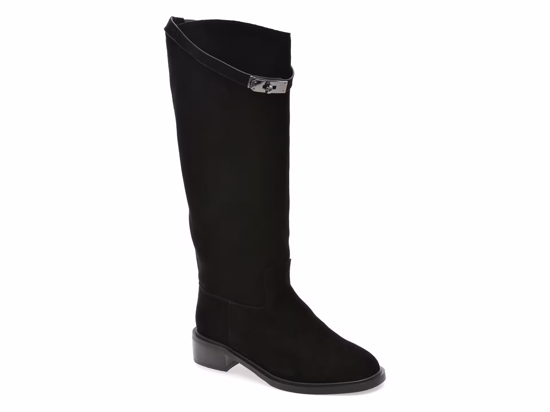 Cizme negre FLAVIA PASSINI din piele întoarsă – Q3189