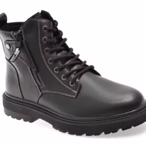 Bocanci BITE THE BULLET Negri din Piele Naturală pentru Bărbați