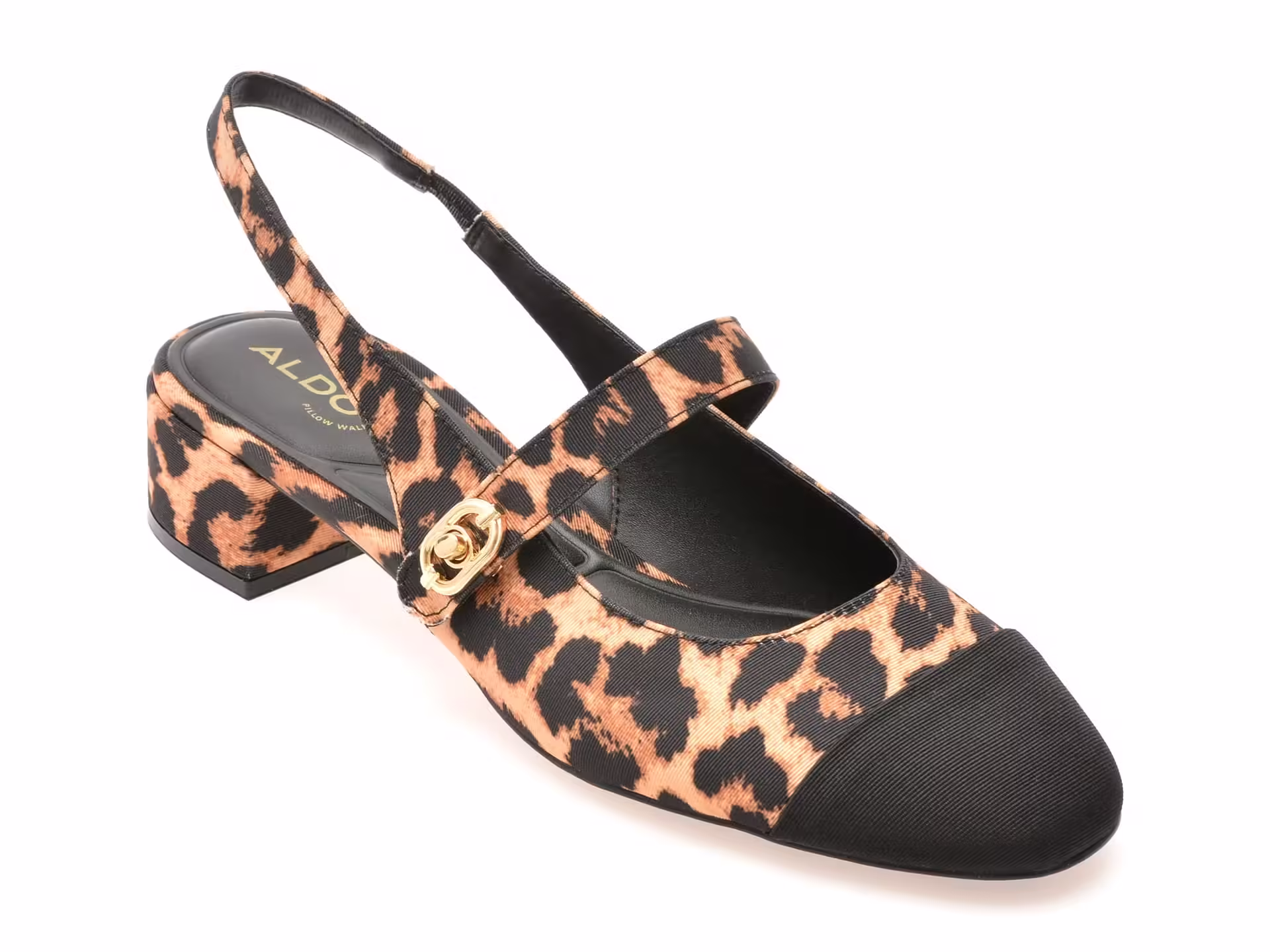 Pantofi eleganți ALDO AGATHE 967 maro din material textil pentru femei