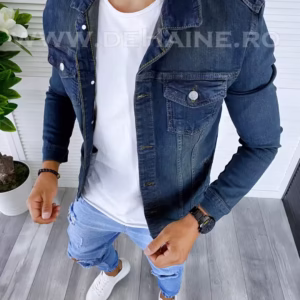 Geacă de blugi pentru bărbați – Stil Zara, Colectia Nouă