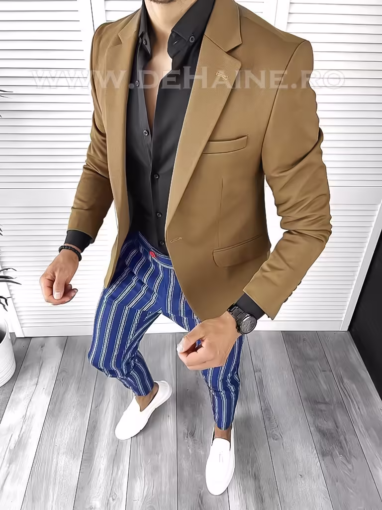Tinuta barbati smart casual Pantaloni + Camasa + Sacou B8442