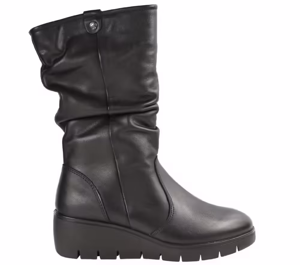Cizme casual, dama, IMAC, 855510 negru, piele naturala