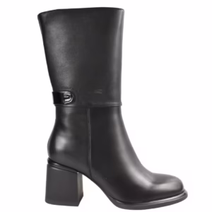 Cizme elegante, dama, EPICA, DL70004 negru, piele naturala, toc