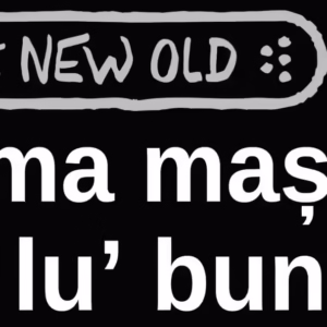 „prima mașină… a lu’ bunicu.” / bumper sticker auto (Culoare: Alb)