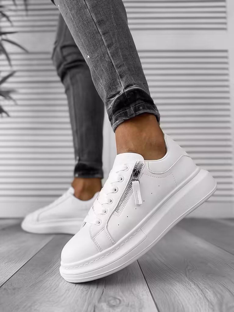 Adidasi barbati casual albi K05 N10-3