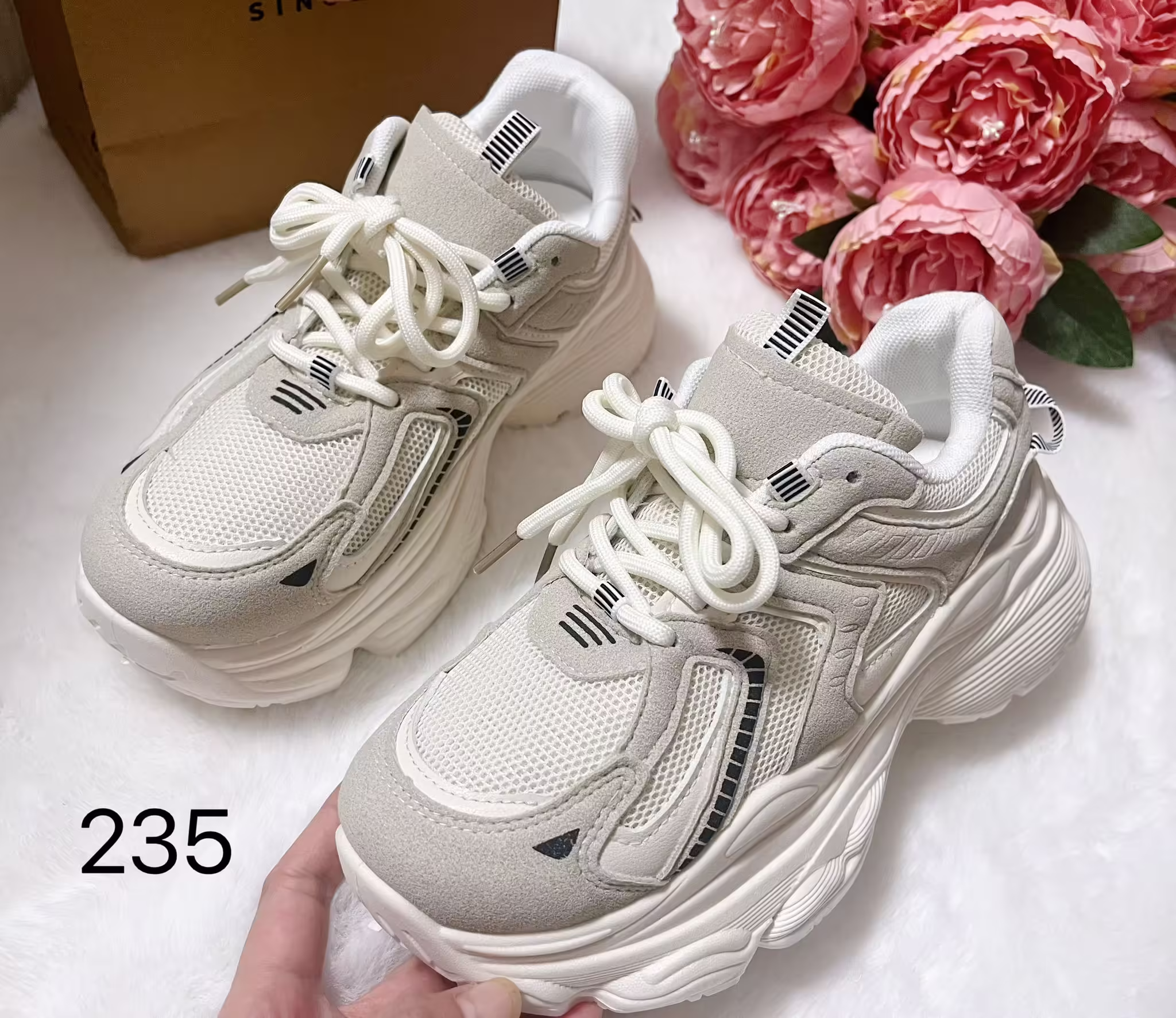 Adidasi dama casual bej LA235 T5-2