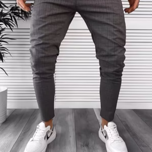 Pantaloni bărbătești kaki smart casual ZR P18028 D7-3