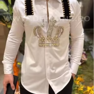 Cămașă bărbați albă slim fit - Mic defect DEF5510