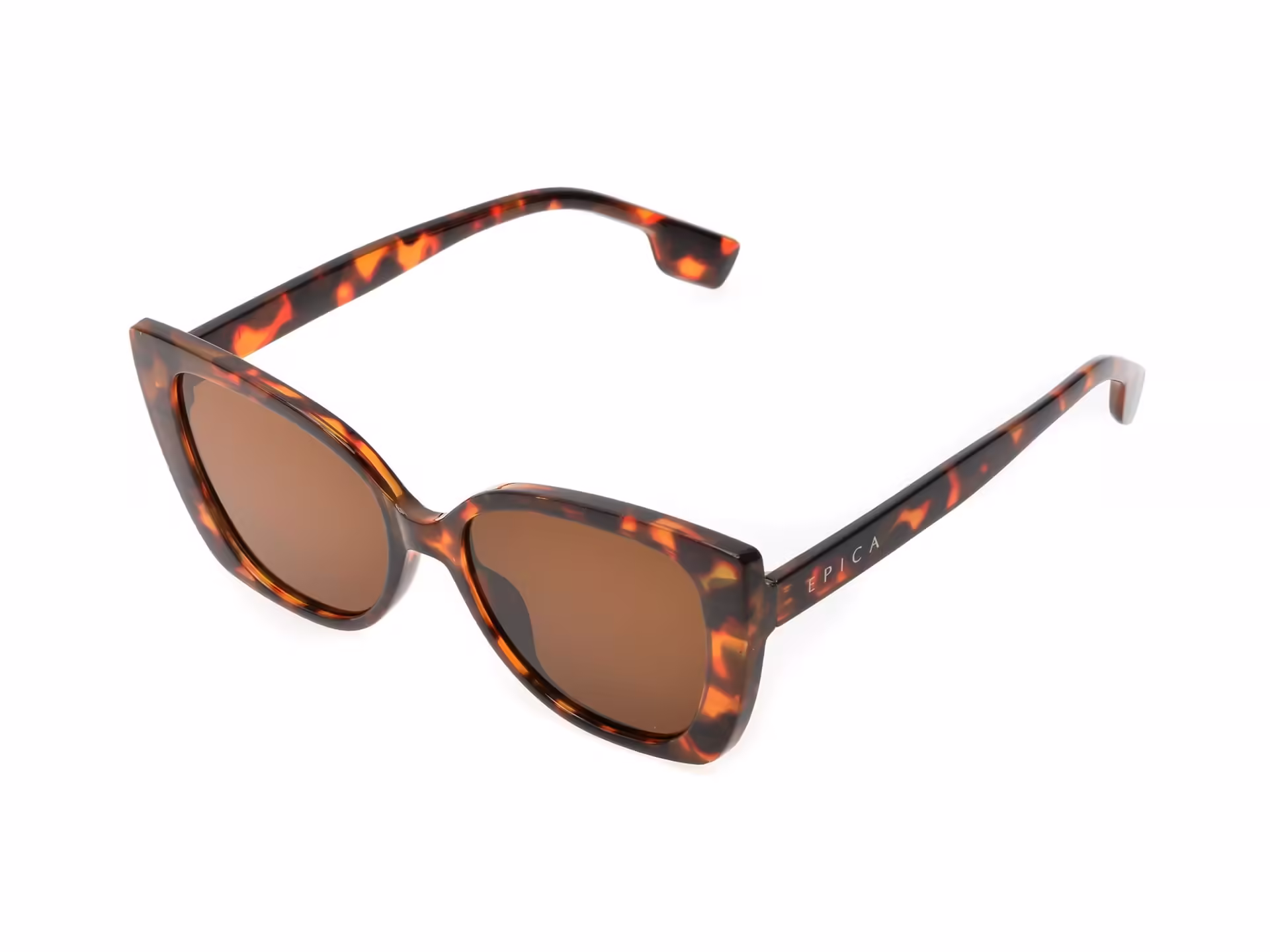 Ochelari de soare EPICA maro din PVC pentru femei