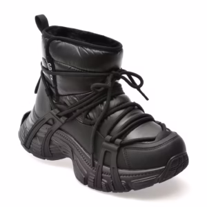 Ghete GRYXX negre, 25810, din material textil