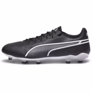Ghete de fotbal pentru bărbați Puma King Pro – Piele ecologică, Negre, Profesionale FG AG