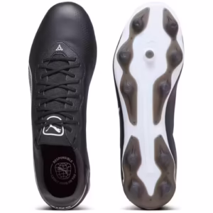 Ghete de fotbal pentru bărbați Puma King Pro – Piele ecologică, Negre, Profesionale FG AG